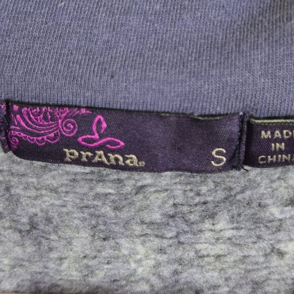 Prana Fairisle Fleece Hooded Sweater Dress Purple Size S - Picture 5 of 5